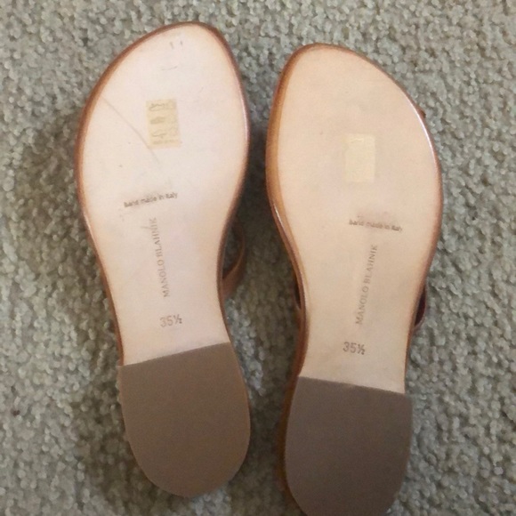 Manolo Blahnik Flip Flops - Picture 3 of 3